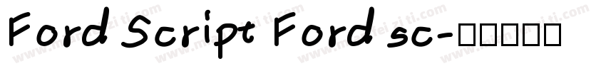 Ford Script Ford sc字体转换
